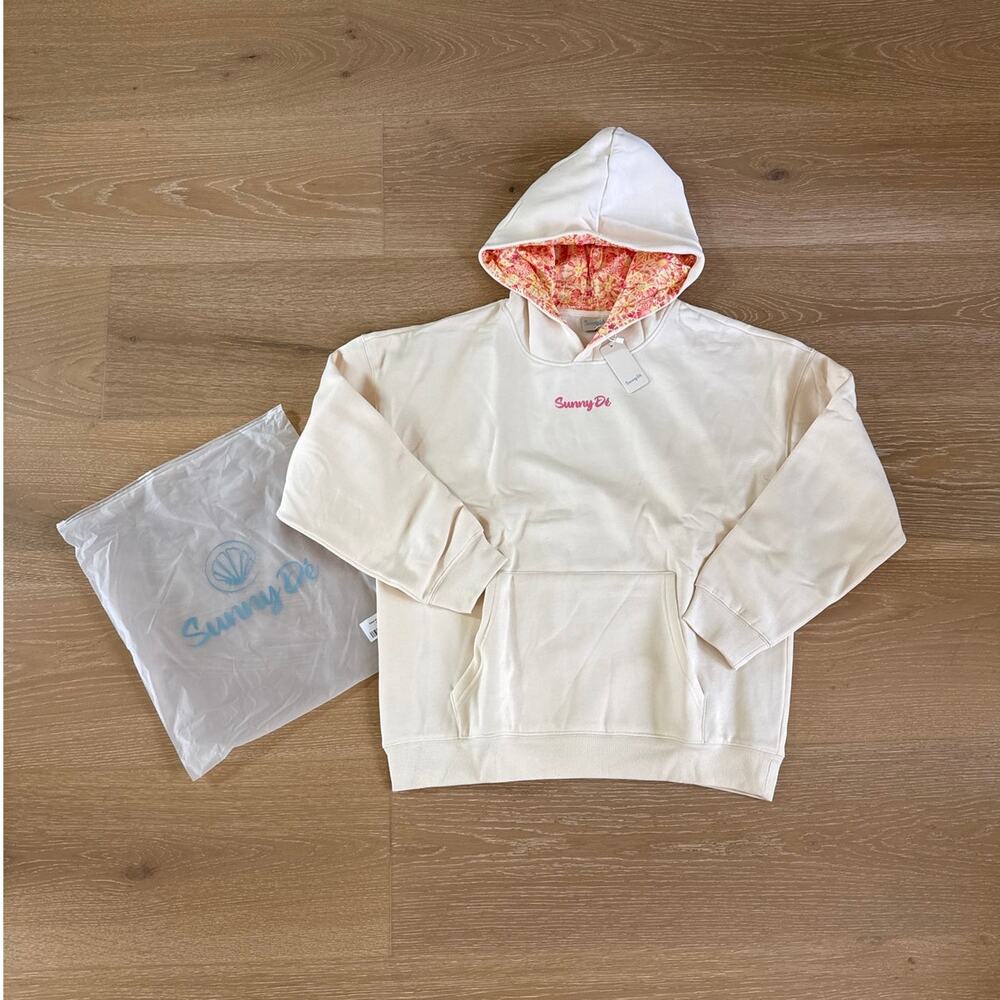 Sunny De Hoodie Solar Kiss Size L Cream Pink